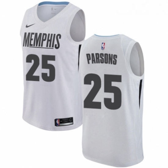 Womens Nike Memphis Grizzlies 25 Chandler Parsons Swingman White NBA Jersey City Edition