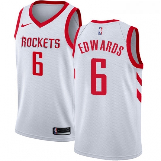 Womens Nike Houston Rockets 6 Vincent Edwards Swingman White NBA Jersey Association Edition