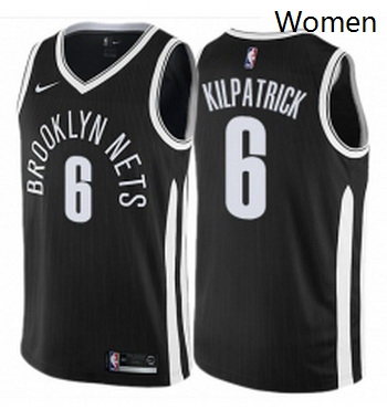 Womens Nike Brooklyn Nets 6 Sean Kilpatrick Swingman Black NBA Jersey City Edition