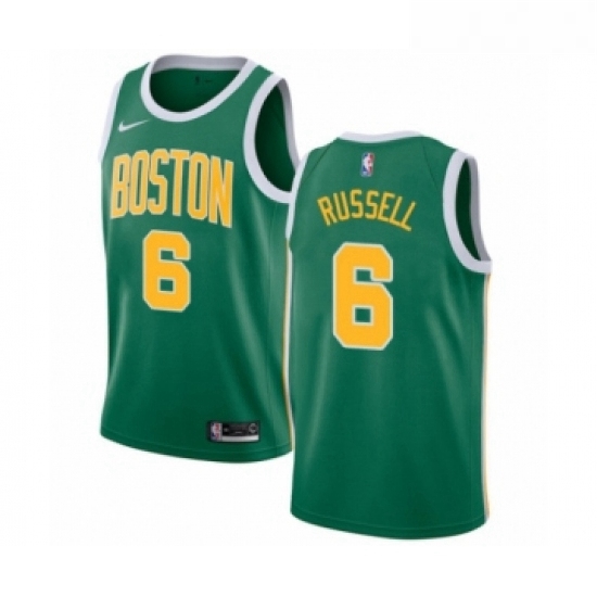 Womens Nike Boston Celtics 6 Bill Russell Green Swingman Jersey Earned Edition