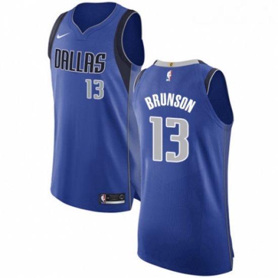 Womens Nike Dallas Mavericks 13 Jalen Brunson Authentic Navy Blue NBA Jersey Statement Edition