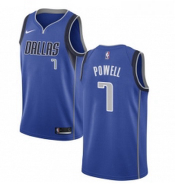 Womens Nike Dallas Mavericks 7 Dwight Powell Swingman Royal Blue NBA Jersey Icon Edition