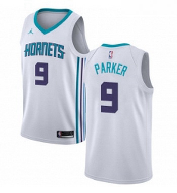 Womens Nike Jordan Charlotte Hornets 9 Tony Parker Swingman White NBA Jersey Association Edition