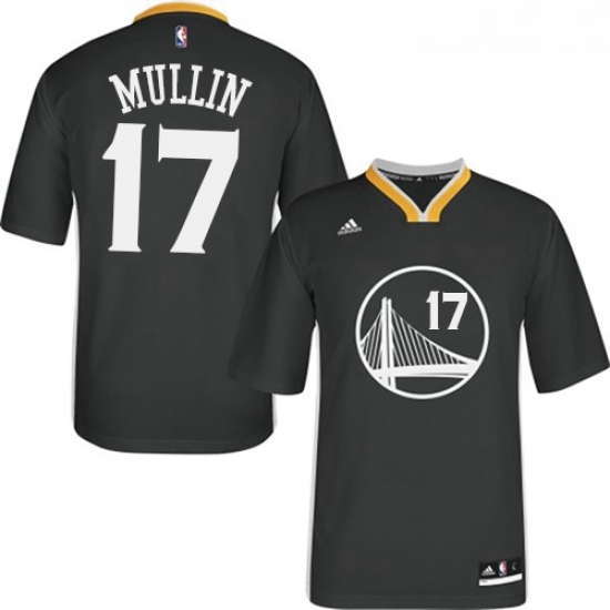 Womens Adidas Golden State Warriors 17 Chris Mullin Authentic Black Alternate NBA Jersey