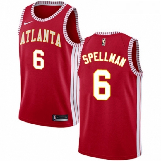 Womens Nike Atlanta Hawks 6 Omari Spellman Authentic Red NBA Jersey Statement Edition