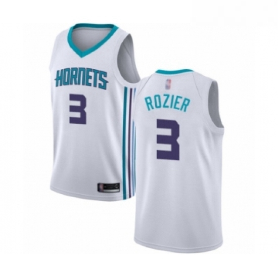 Womens Jordan Charlotte Hornets 3 Terry Rozier Authentic White Basketball Jersey Association Edition