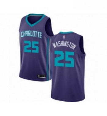 Womens Jordan Charlotte Hornets 25 PJ Washington Authentic Purple Basketball Jersey Statement Editio