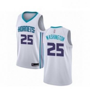 Womens Jordan Charlotte Hornets 25 PJ Washington Authentic White Basketball Jersey Association Editi