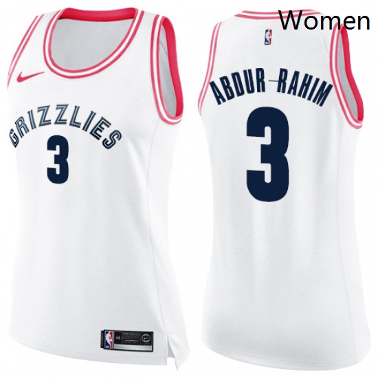 Womens Nike Memphis Grizzlies 3 Shareef Abdur Rahim Swingman Whi