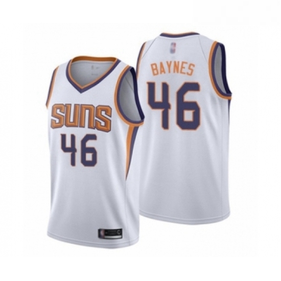 Womens Phoenix Suns 46 Aron Baynes Swingman White Basketball Jersey Association Edition