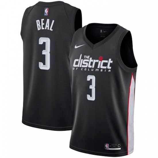 Womens Nike Washington Wizards 3 Bradley Beal Swingman Black NBA Jersey City Edition