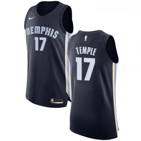 Womens Nike Memphis Grizzlies 17 Garrett Temple Authentic Navy B