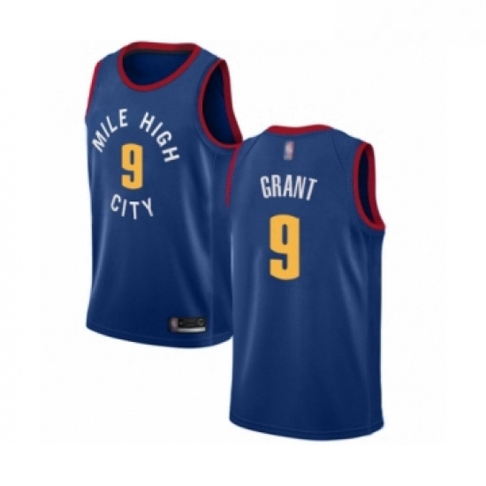 Youth Denver Nuggets 9 Jerami Grant Swingman Blue Alternate Basketball Jersey Statement Edition