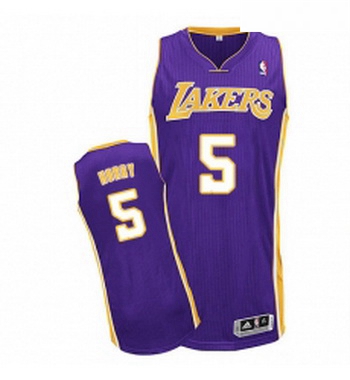 Youth Adidas Los Angeles Lakers 5 Robert Horry Authentic Purple 