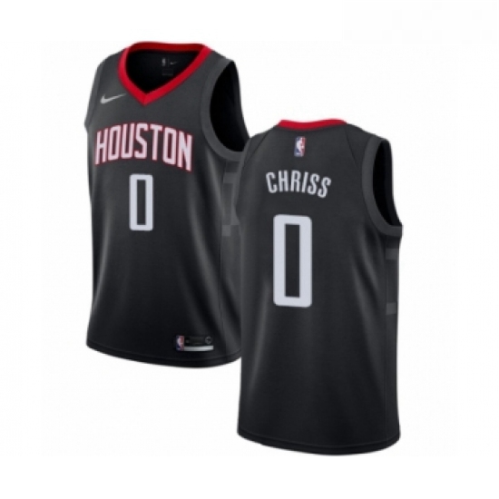 Youth Nike Houston Rockets 0 Marquese Chriss Swingman Black NBA Jersey Statement Edition