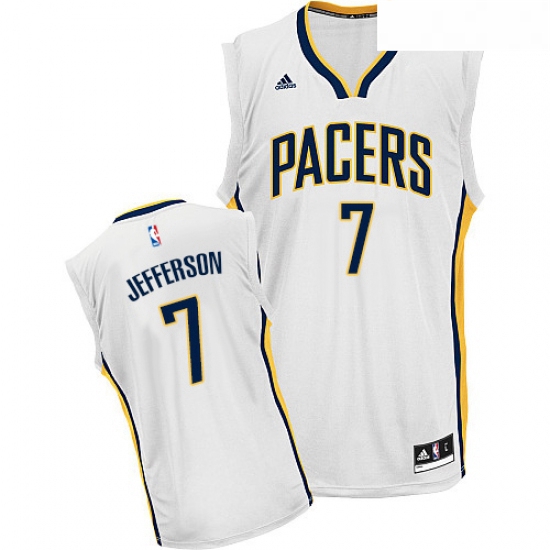 Youth Adidas Indiana Pacers 7 Al Jefferson Swingman White Home NBA Jersey