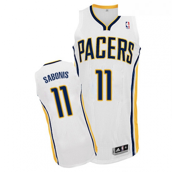 Youth Adidas Indiana Pacers 11 Domantas Sabonis Authentic White Home NBA Jersey