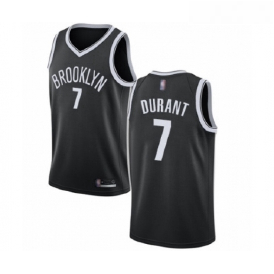 Youth Brooklyn Nets 7 Kevin Durant Authentic Black Basketball Je