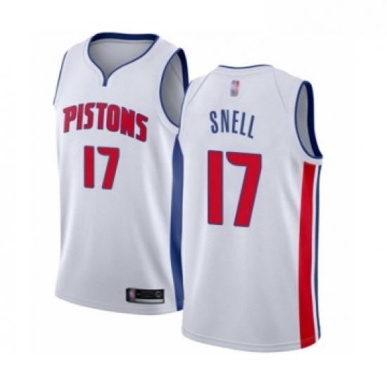 Youth Detroit Pistons 17 Tony Snell Swingman White Basketball Je