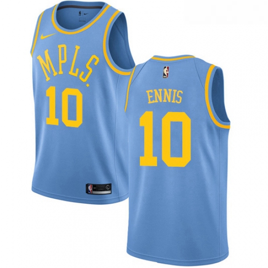 Youth Nike Los Angeles Lakers 10 Tyler Ennis Authentic Blue Hard