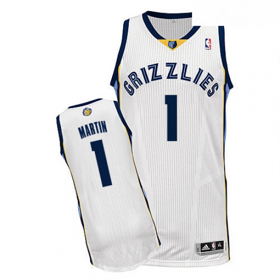 Youth Adidas Memphis Grizzlies 1 Jarell Martin Authentic White Home NBA Jersey