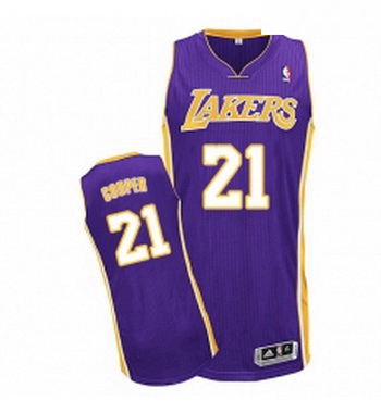 Youth Adidas Los Angeles Lakers 21 Michael Cooper Authentic Purp