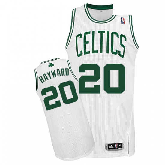 Youth Adidas Boston Celtics 20 Gordon Hayward Authentic White Home NBA Jersey