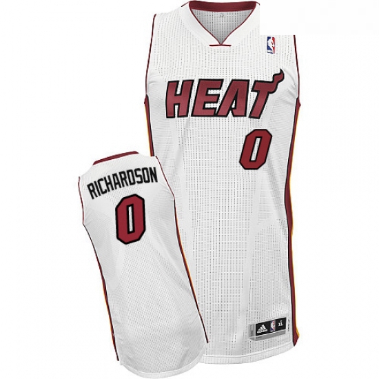 Youth Adidas Miami Heat 0 Josh Richardson Authentic White Home N