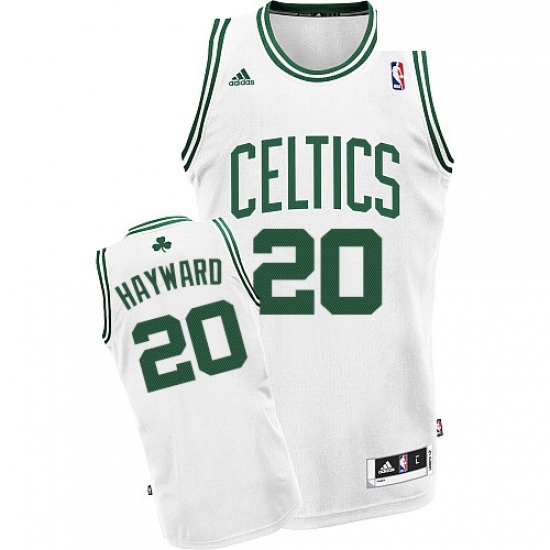 Youth Adidas Boston Celtics 20 Gordon Hayward Swingman White Home NBA Jersey