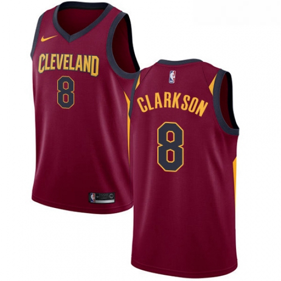 Youth Nike Cleveland Cavaliers 8 Jordan Clarkson Swingman Maroon