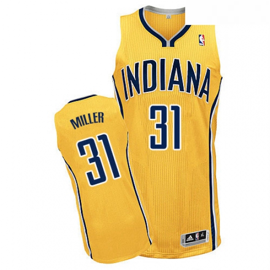 Youth Adidas Indiana Pacers 31 Reggie Miller Authentic Gold Alte