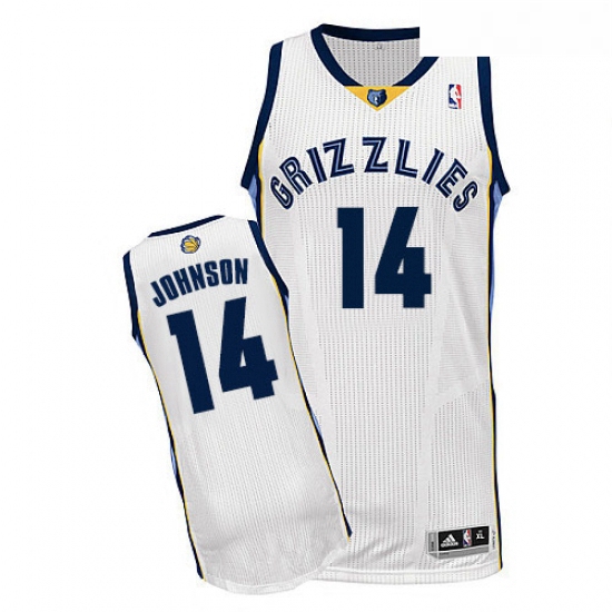 Youth Adidas Memphis Grizzlies 14 Brice Johnson Authentic White 