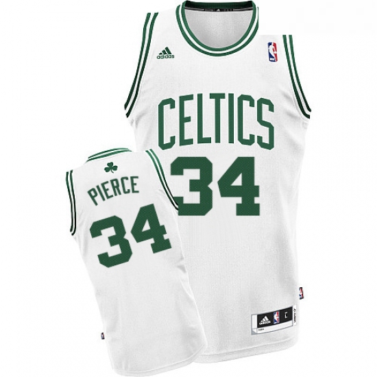 Youth Adidas Boston Celtics 34 Paul Pierce Swingman White Home NBA Jersey