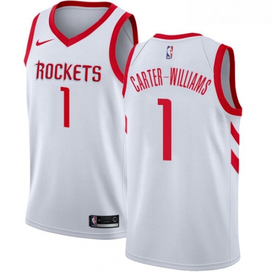 Youth Nike Houston Rockets 1 Michael Carter Williams Swingman Wh