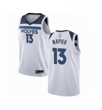 Youth Minnesota Timberwolves 13 Shabazz Napier Swingman White Basketball Jersey Association Edition