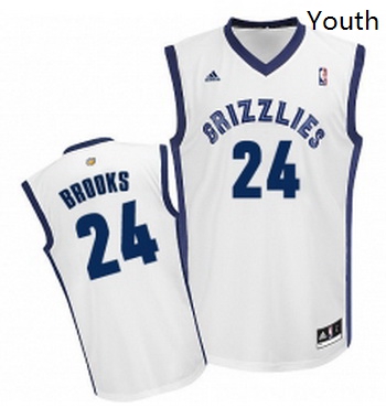 Youth Adidas Memphis Grizzlies 24 Dillon Brooks Swingman White Home NBA Jersey