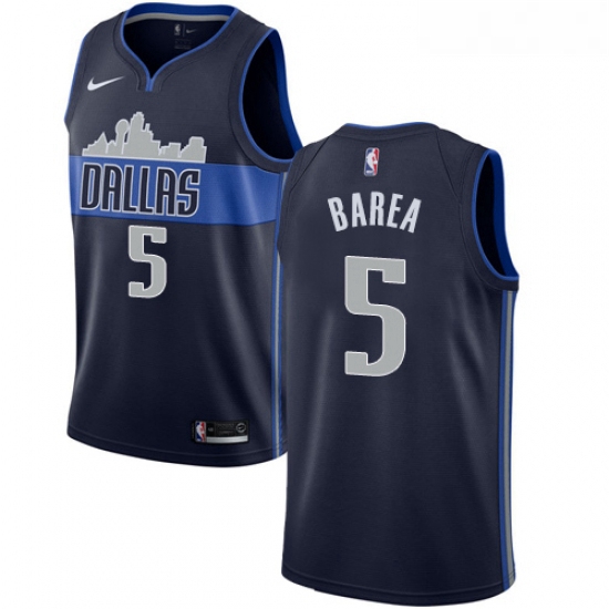 Youth Nike Dallas Mavericks 5 Jose Juan Barea Authentic Navy Blu