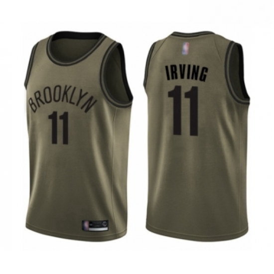 Youth Brooklyn Nets 11 Kyrie Irving Swingman Green Salute to Ser