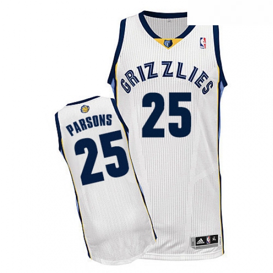 Youth Adidas Memphis Grizzlies 25 Chandler Parsons Authentic Whi