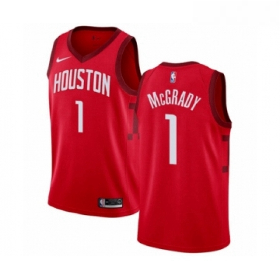 Youth Nike Houston Rockets 1 Tracy McGrady Red Swingman Jersey E