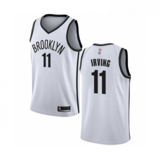 Youth Brooklyn Nets 11 Kyrie Irving Swingman White Basketball Je
