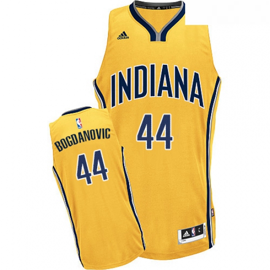 Youth Adidas Indiana Pacers 44 Bojan Bogdanovic Swingman Gold Alternate NBA Jersey