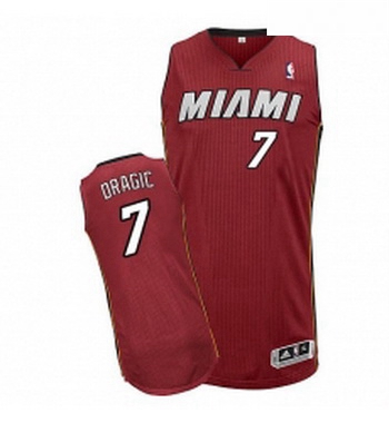 Youth Adidas Miami Heat 7 Goran Dragic Authentic Red Alternate N