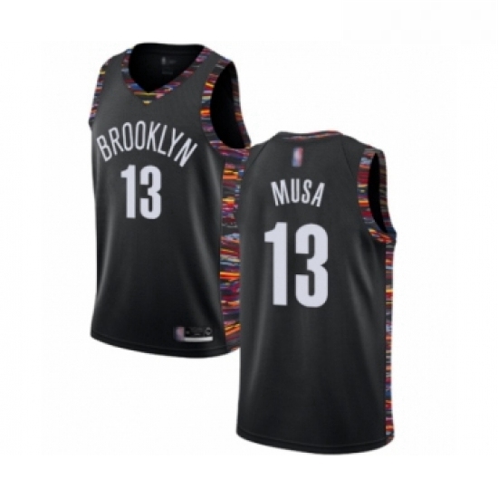 Youth Brooklyn Nets 13 Dzanan Musa Swingman Black Basketball Jer