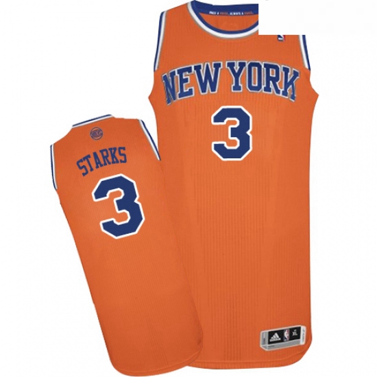 Youth Adidas New York Knicks 3 John Starks Authentic Orange Alternate NBA Jersey