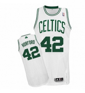 Youth Adidas Boston Celtics 42 Al Horford Authentic White Home NBA Jersey