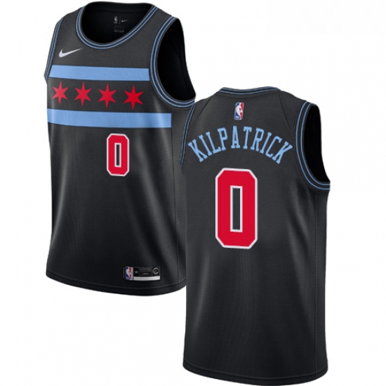 Youth Nike Chicago Bulls 0 Sean Kilpatrick Swingman Black NBA Jersey City Edition