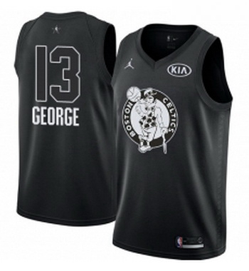 Youth Nike Jordan Oklahoma City Thunder 13 Paul George Swingman Black 2018 All Star Game NBA Jersey