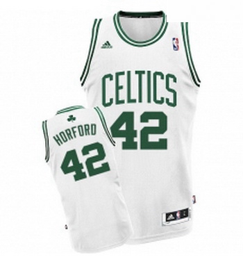 Youth Adidas Boston Celtics 42 Al Horford Swingman White Home NBA Jersey