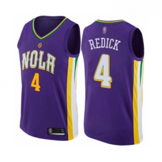 Youth New Orleans Pelicans 4 JJ Redick Swingman Purple Basketball Jersey City Edition